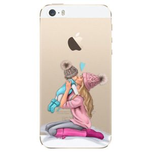 Odolné silikónové puzdro iSaprio - Kissing Mom - Blond and Boy - iPhone 5/5S/SE vyobraziť