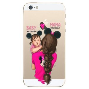 Odolné silikónové puzdro iSaprio - Mama Mouse Brunette and Girl - iPhone 5/5S/SE vyobraziť
