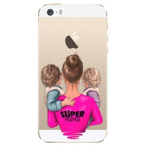Odolné silikónové puzdro iSaprio - Super Mama - Two Boys - iPhone 5/5S/SE vyobraziť