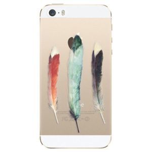 Odolné silikónové puzdro iSaprio - Three Feathers - iPhone 5/5S/SE vyobraziť