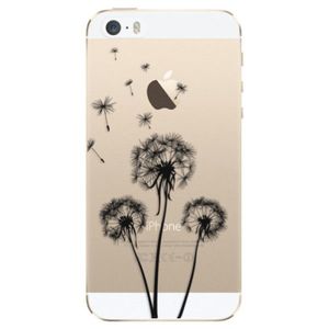 Odolné silikónové puzdro iSaprio - Three Dandelions - black - iPhone 5/5S/SE vyobraziť