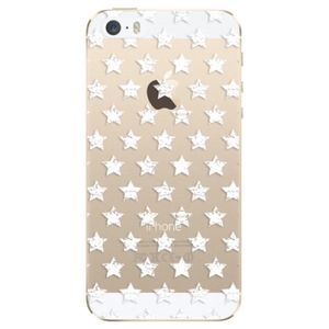 Odolné silikónové puzdro iSaprio - Stars Pattern - white - iPhone 5/5S/SE vyobraziť