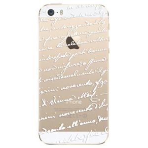 Odolné silikónové puzdro iSaprio - Handwriting 01 - white - iPhone 5/5S/SE vyobraziť