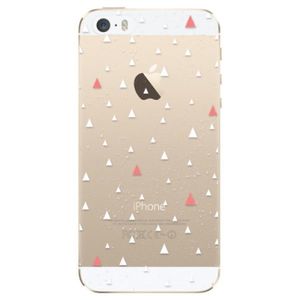 Odolné silikónové puzdro iSaprio - Abstract Triangles 02 - white - iPhone 5/5S/SE vyobraziť