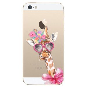 Odolné silikónové puzdro iSaprio - Lady Giraffe - iPhone 5/5S/SE vyobraziť