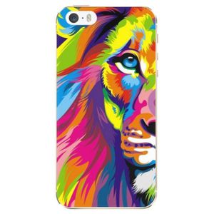 Odolné silikónové puzdro iSaprio - Rainbow Lion - iPhone 5/5S/SE vyobraziť