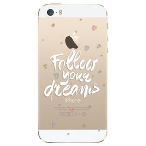 Odolné silikónové puzdro iSaprio - Follow Your Dreams - white - iPhone 5/5S/SE vyobraziť