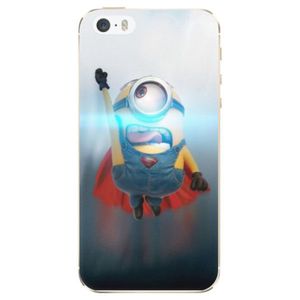 Odolné silikónové puzdro iSaprio - Mimons Superman 02 - iPhone 5/5S/SE vyobraziť