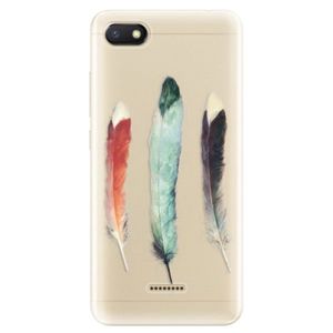 Odolné silikónové puzdro iSaprio - Three Feathers - Xiaomi Redmi 6A vyobraziť
