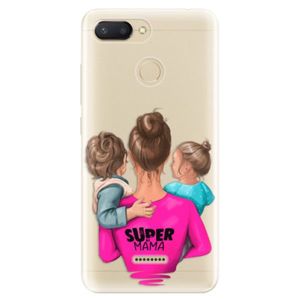 Odolné silikónové puzdro iSaprio - Super Mama - Boy and Girl - Xiaomi Redmi 6 vyobraziť