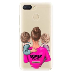 Odolné silikónové puzdro iSaprio - Super Mama - Two Boys - Xiaomi Redmi 6 vyobraziť