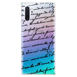 Odolné silikónové puzdro iSaprio - Handwriting 01 - black - Samsung Galaxy Note 10+ vyobraziť