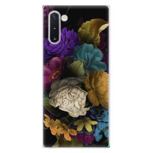 Odolné silikónové puzdro iSaprio - Dark Flowers - Samsung Galaxy Note 10 vyobraziť
