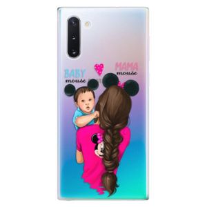 Odolné silikónové puzdro iSaprio - Mama Mouse Brunette and Boy - Samsung Galaxy Note 10 vyobraziť