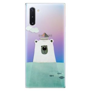 Odolné silikónové puzdro iSaprio - Bear With Boat - Samsung Galaxy Note 10 vyobraziť