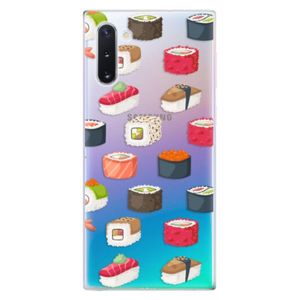 Odolné silikónové puzdro iSaprio - Sushi Pattern - Samsung Galaxy Note 10 vyobraziť