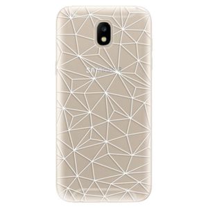 Odolné silikónové puzdro iSaprio - Abstract Triangles 03 - white - Samsung Galaxy J5 2017 vyobraziť
