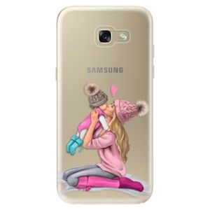 Odolné silikónové puzdro iSaprio - Kissing Mom - Blond and Girl - Samsung Galaxy A5 2017 vyobraziť