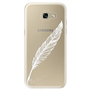 Odolné silikónové puzdro iSaprio - Writing By Feather - white - Samsung Galaxy A5 2017 vyobraziť