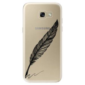 Odolné silikónové puzdro iSaprio - Writing By Feather - black - Samsung Galaxy A5 2017 vyobraziť