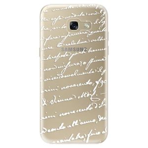 Odolné silikónové puzdro iSaprio - Handwriting 01 - white - Samsung Galaxy A5 2017 vyobraziť