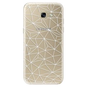 Odolné silikónové puzdro iSaprio - Abstract Triangles 03 - white - Samsung Galaxy A5 2017 vyobraziť