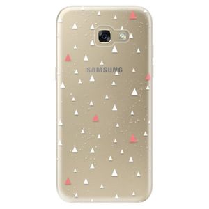 Odolné silikónové puzdro iSaprio - Abstract Triangles 02 - white - Samsung Galaxy A5 2017 vyobraziť