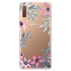 Odolné silikónové puzdro iSaprio - Leaves and Flowers - Samsung Galaxy A7 (2018) vyobraziť