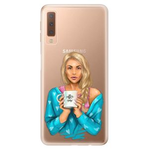 Odolné silikónové puzdro iSaprio - Coffe Now - Blond - Samsung Galaxy A7 (2018) vyobraziť
