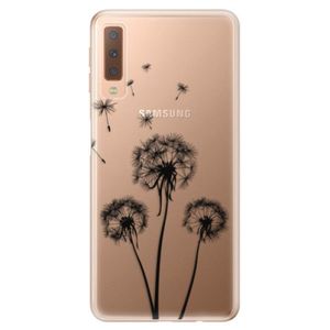 Odolné silikónové puzdro iSaprio - Three Dandelions - black - Samsung Galaxy A7 (2018) vyobraziť