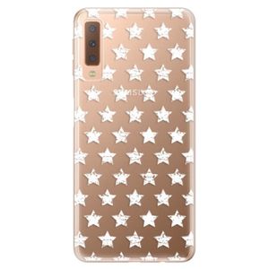 Odolné silikónové puzdro iSaprio - Stars Pattern - white - Samsung Galaxy A7 (2018) vyobraziť