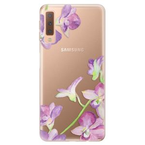 Odolné silikónové puzdro iSaprio - Purple Orchid - Samsung Galaxy A7 (2018) vyobraziť