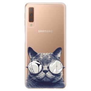 Odolné silikónové puzdro iSaprio - Crazy Cat 01 - Samsung Galaxy A7 (2018) vyobraziť