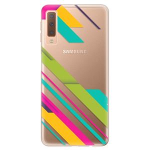 Odolné silikónové puzdro iSaprio - Color Stripes 03 - Samsung Galaxy A7 (2018) vyobraziť