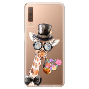 Odolné silikónové puzdro iSaprio - Sir Giraffe - Samsung Galaxy A7 (2018) vyobraziť