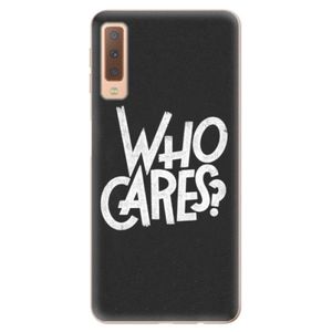 Odolné silikónové puzdro iSaprio - Who Cares - Samsung Galaxy A7 (2018) vyobraziť