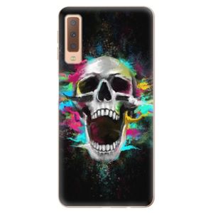 Odolné silikónové puzdro iSaprio - Skull in Colors - Samsung Galaxy A7 (2018) vyobraziť