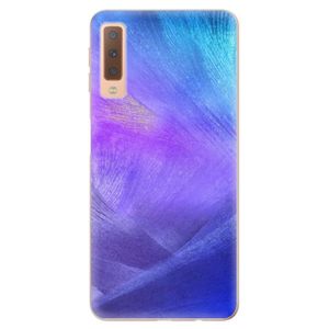 Odolné silikónové puzdro iSaprio - Purple Feathers - Samsung Galaxy A7 (2018) vyobraziť
