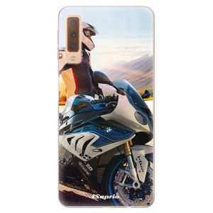 Odolné silikónové puzdro iSaprio - Motorcycle 10 - Samsung Galaxy A7 (2018) vyobraziť