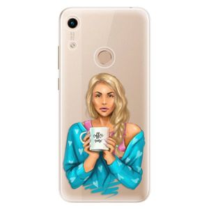 Odolné silikónové puzdro iSaprio - Coffe Now - Blond - Huawei Honor 8A vyobraziť