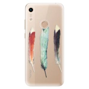 Odolné silikónové puzdro iSaprio - Three Feathers - Huawei Honor 8A vyobraziť
