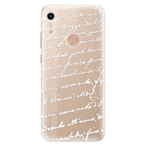 Odolné silikónové puzdro iSaprio - Handwriting 01 - white - Huawei Honor 8A vyobraziť
