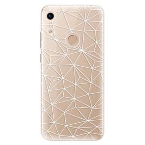 Odolné silikónové puzdro iSaprio - Abstract Triangles 03 - white - Huawei Honor 8A vyobraziť