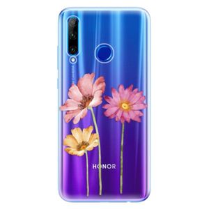 Odolné silikónové puzdro iSaprio - Three Flowers - Huawei Honor 20 Lite vyobraziť
