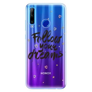 Odolné silikónové puzdro iSaprio - Follow Your Dreams - black - Huawei Honor 20 Lite vyobraziť
