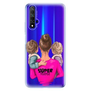 Odolné silikónové puzdro iSaprio - Super Mama - Two Boys - Huawei Honor 20 vyobraziť