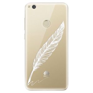 Odolné silikónové puzdro iSaprio - Writing By Feather - white - Huawei P9 Lite 2017 vyobraziť