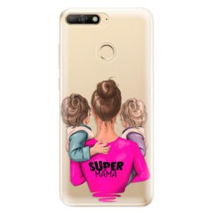 Odolné silikónové puzdro iSaprio - Super Mama - Two Boys - Huawei Y6 Prime 2018 vyobraziť