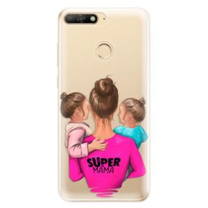 Odolné silikónové puzdro iSaprio - Super Mama - Two Girls - Huawei Y6 Prime 2018 vyobraziť