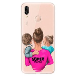 Odolné silikónové puzdro iSaprio - Super Mama - Boy and Girl - Huawei P20 Lite vyobraziť